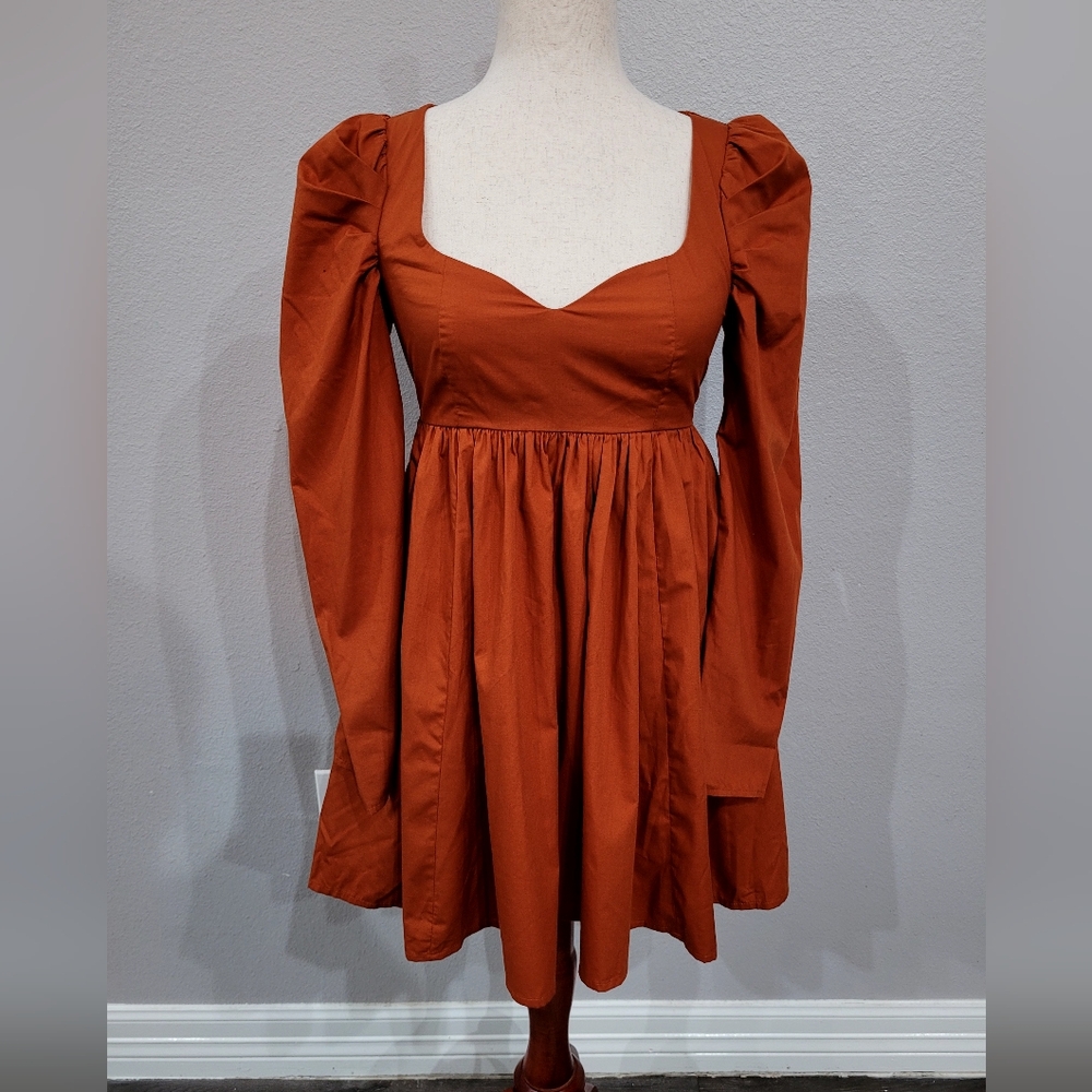 Burnt Orange 🍊 Abercrombie & Fitch Dress, Size XSP, Excellent Condition